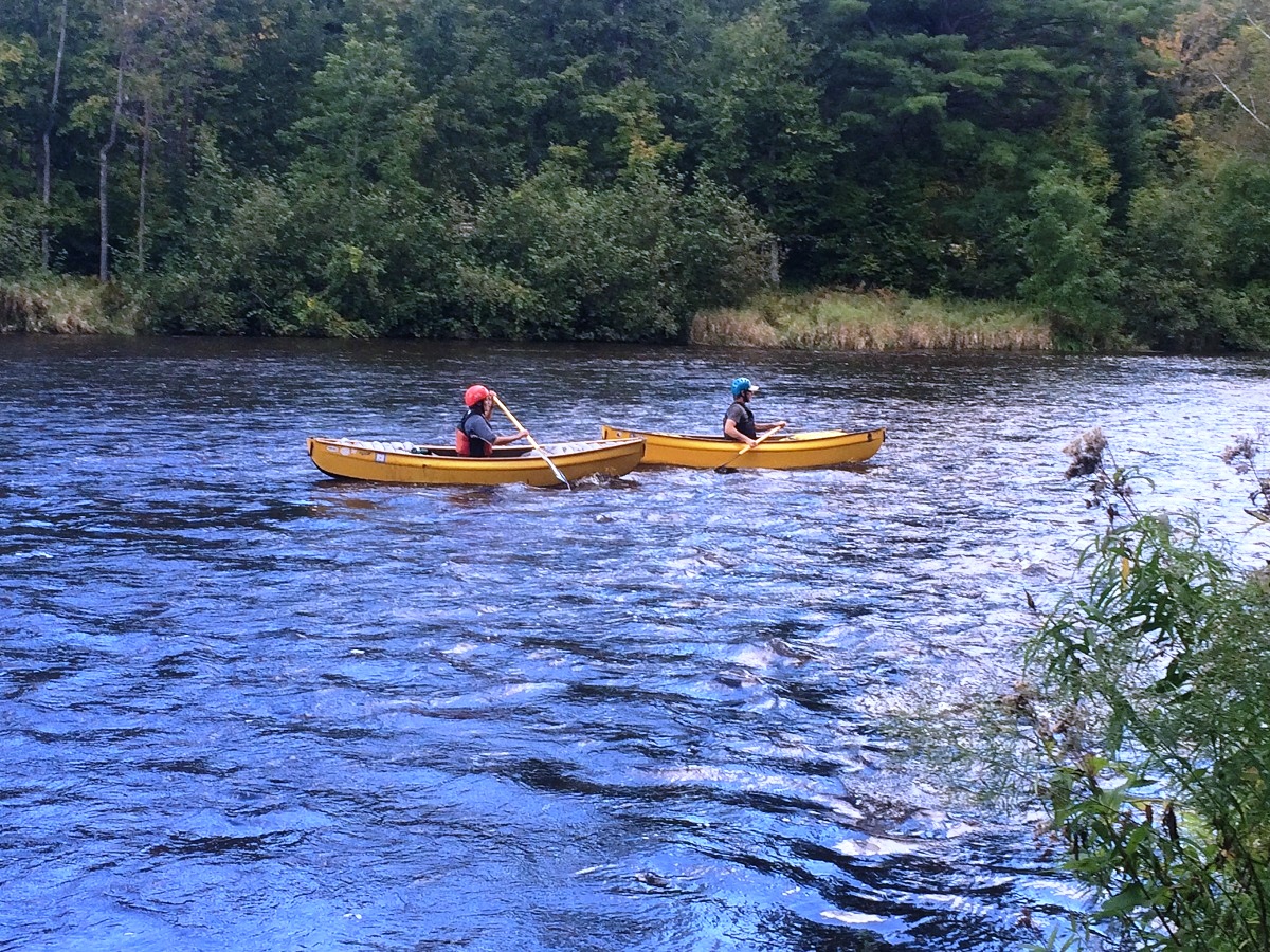 Canoeing down the Wolf River in Langlade County 1200 x 900 North