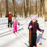 272 Family Cross Country Skiing on the Lakewood XC Ski Trails in Lakewood